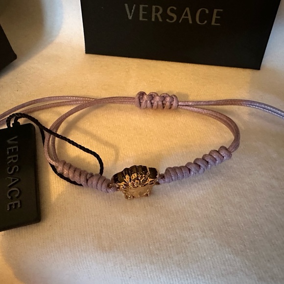 Versace Medusa head string bracelet NEW (AUTHENTIC) - Picture 3 of 11